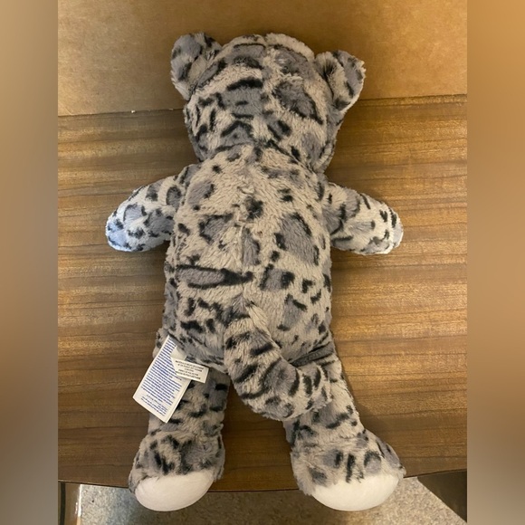 Build A Bear Workshop Plush Snow Leopard Grey Black White Stuffed Animal - Picture 4 of 5